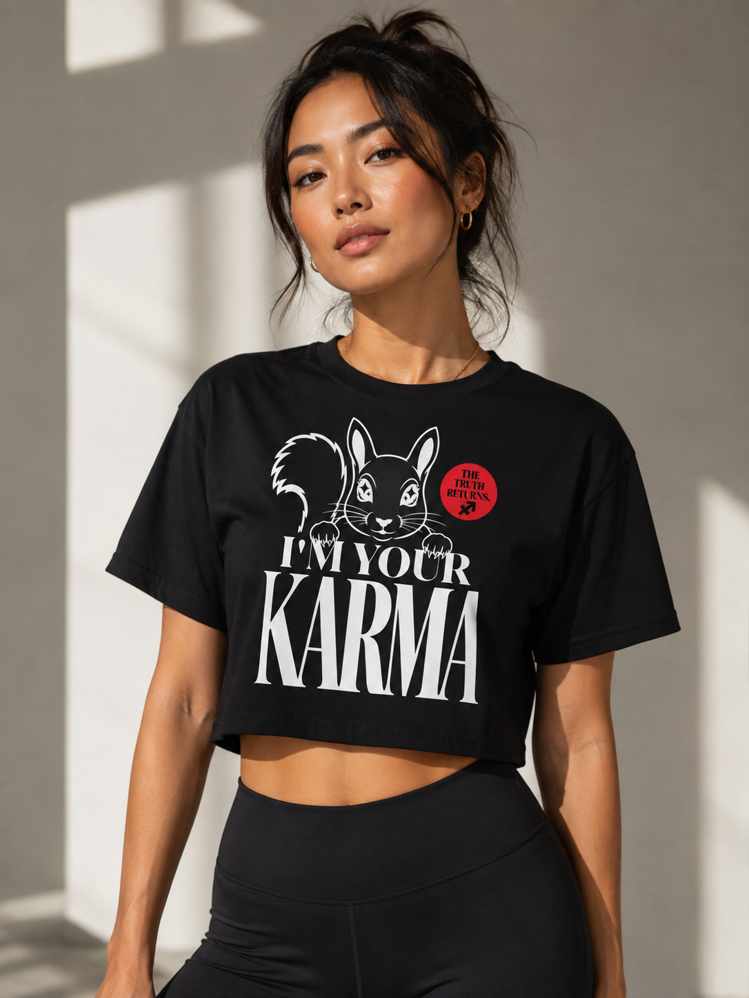 SQUIRREL KARMA Women’s Crop Top