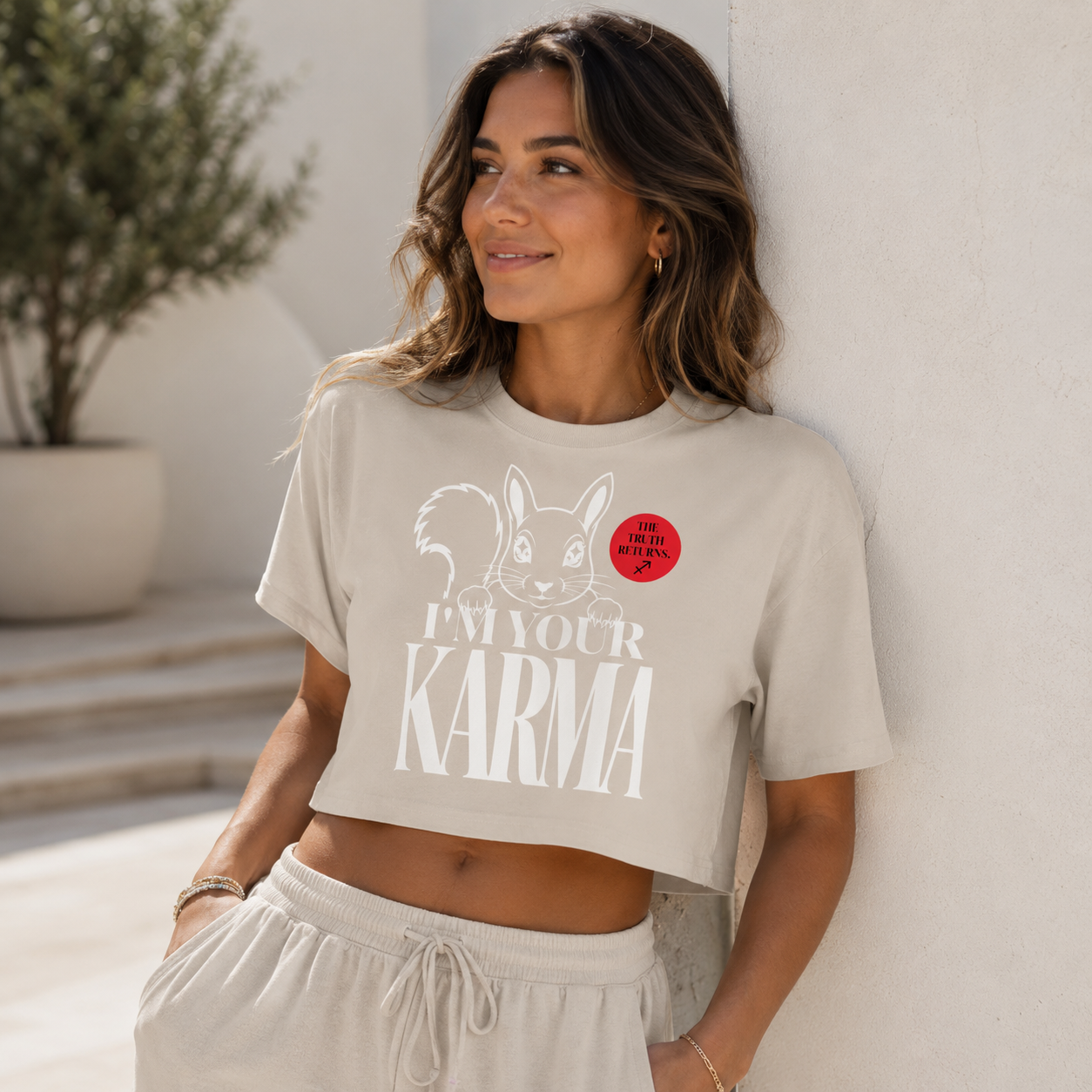 SQUIRREL KARMA Women’s Crop Top