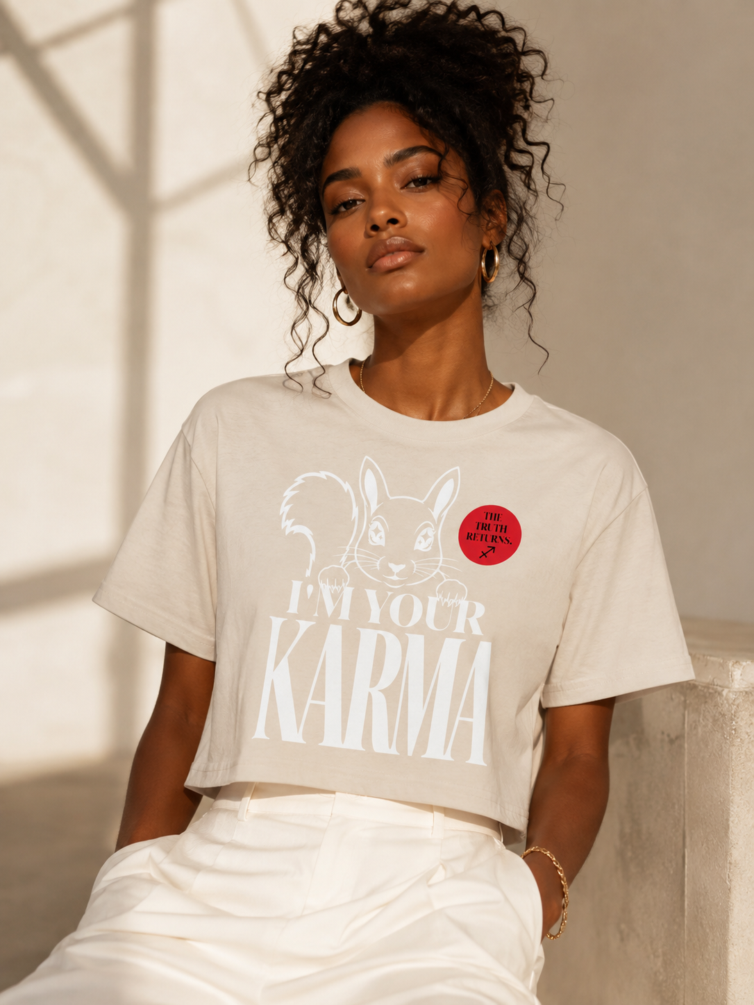 SQUIRREL KARMA Women’s Crop Top