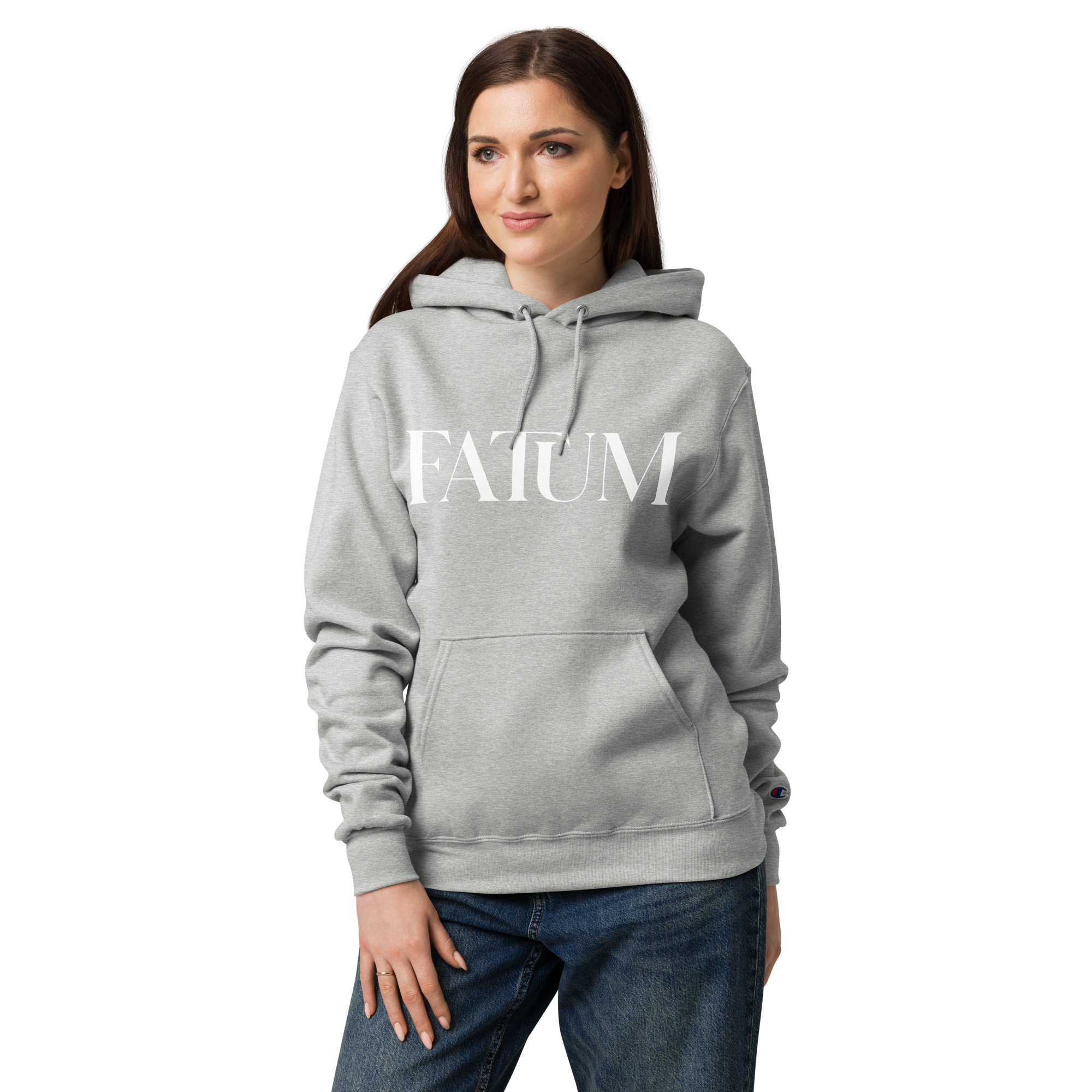 FATUM Unisex Champion Hoodie (White)