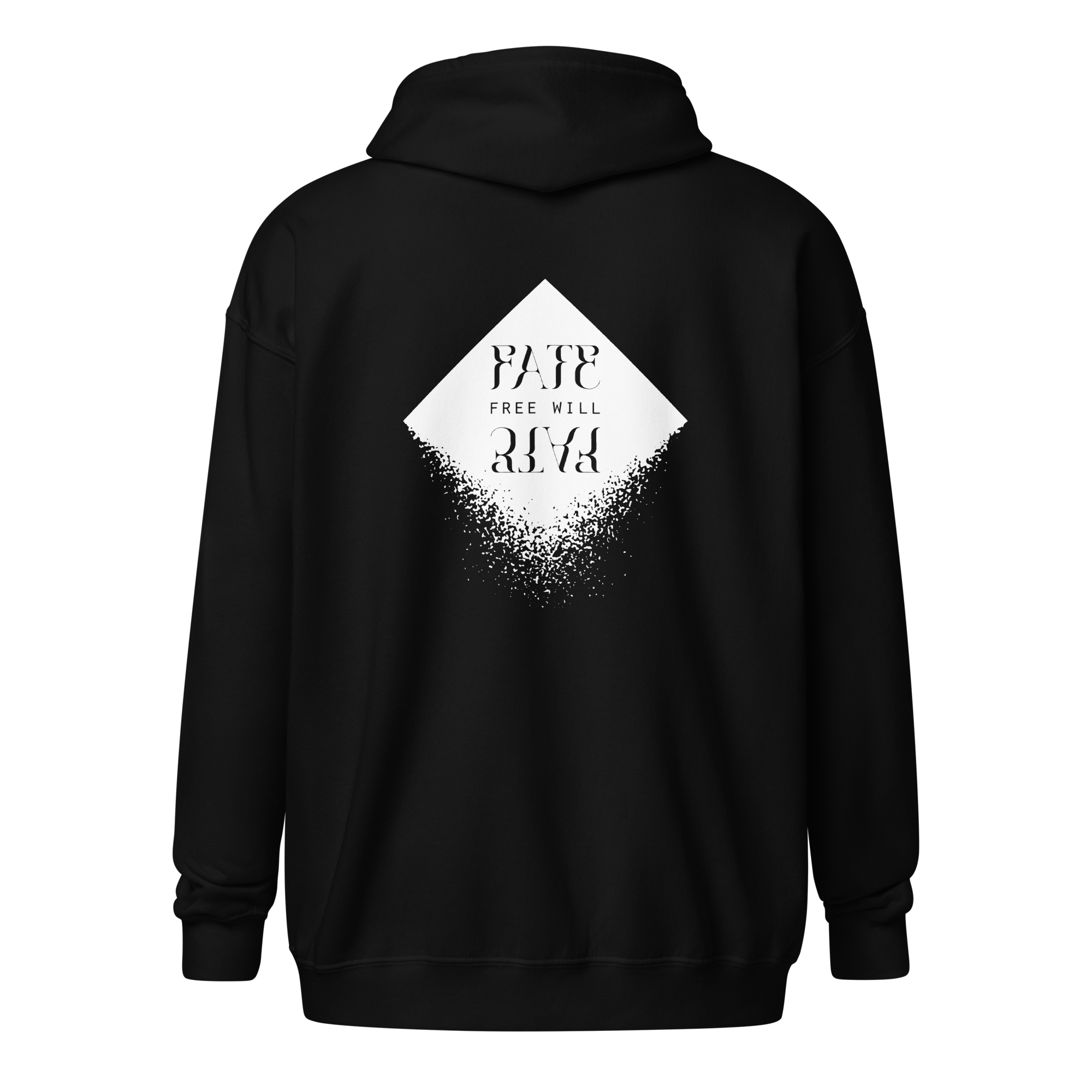 DIAMOND Unisex Heavy Blend Zip Hoodie (White)