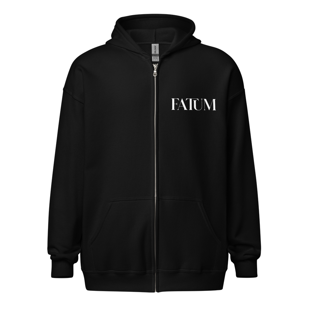 DIAMOND Unisex Heavy Blend Zip Hoodie (White)