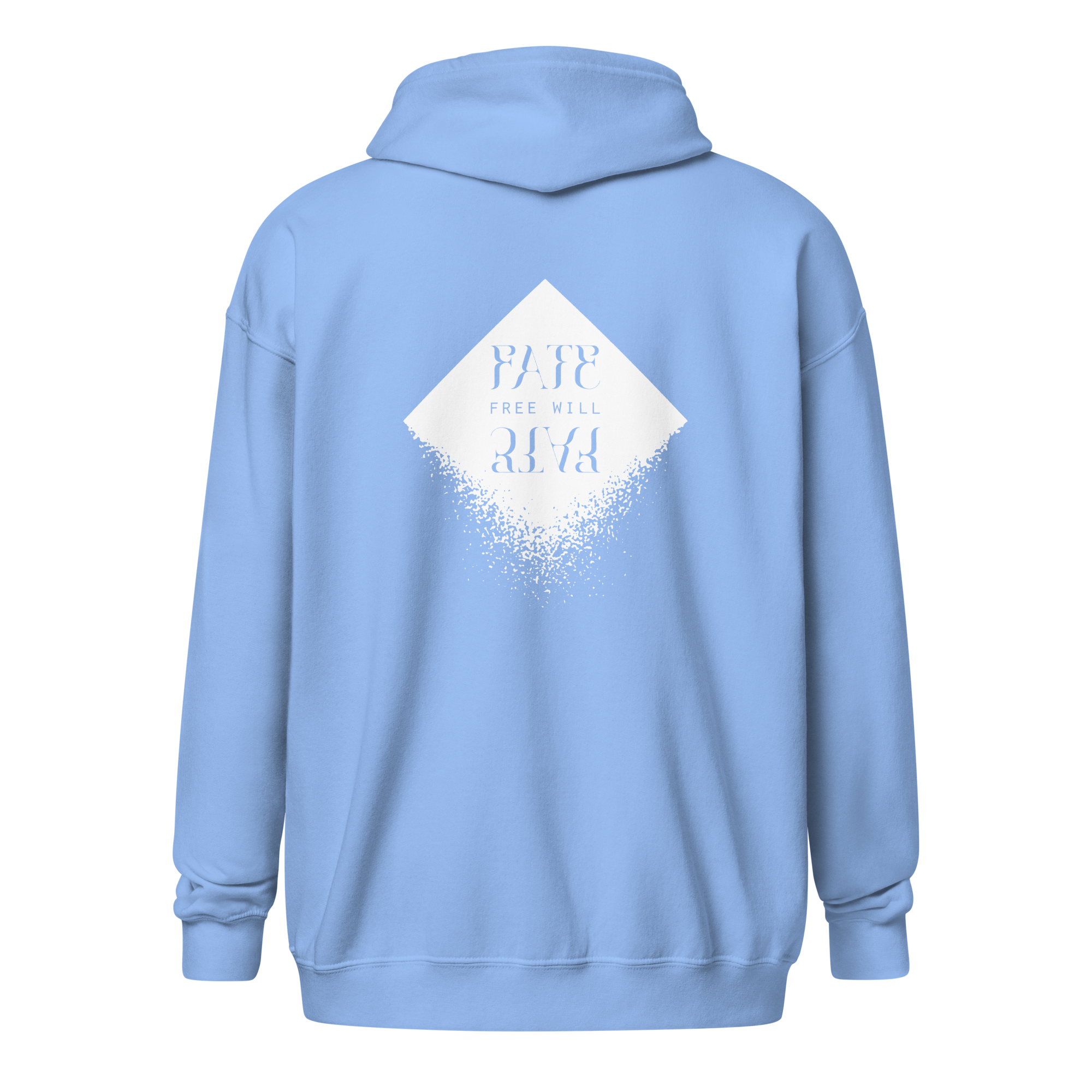 DIAMOND Unisex Heavy Blend Zip Hoodie (White)