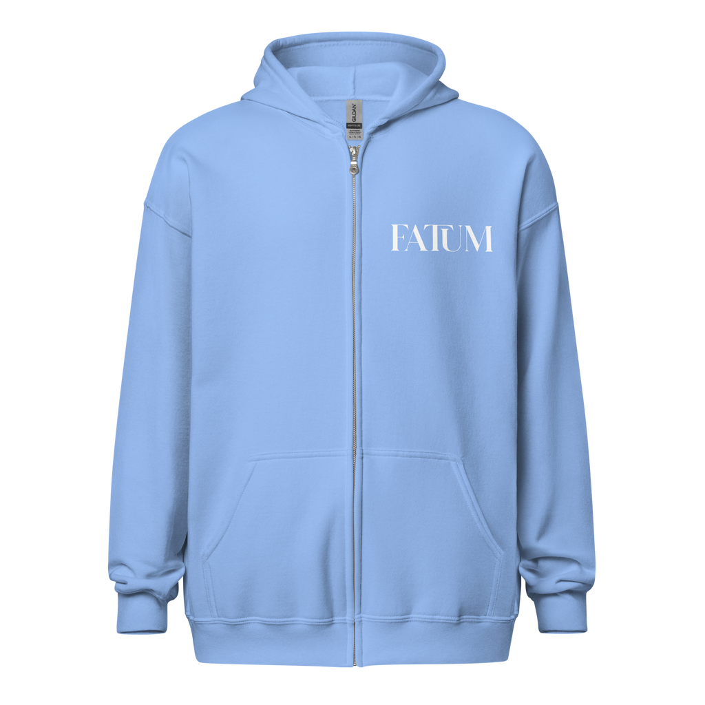 DIAMOND Unisex Heavy Blend Zip Hoodie (White)