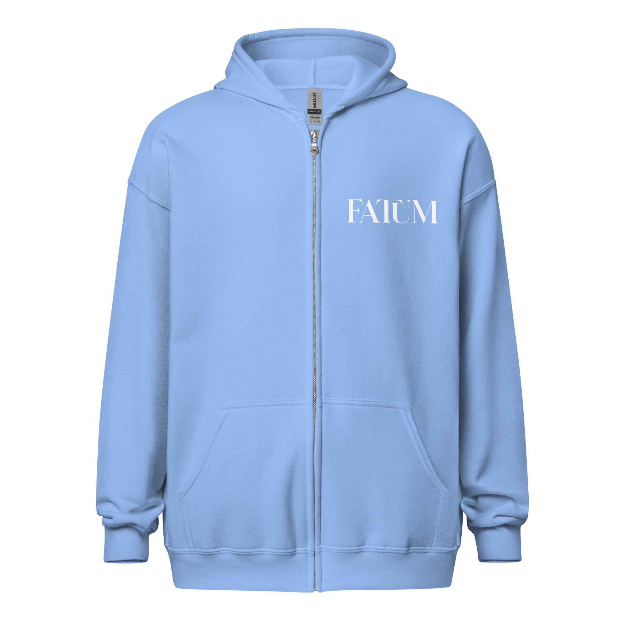 DIAMOND Unisex Heavy Blend Zip Hoodie (White)