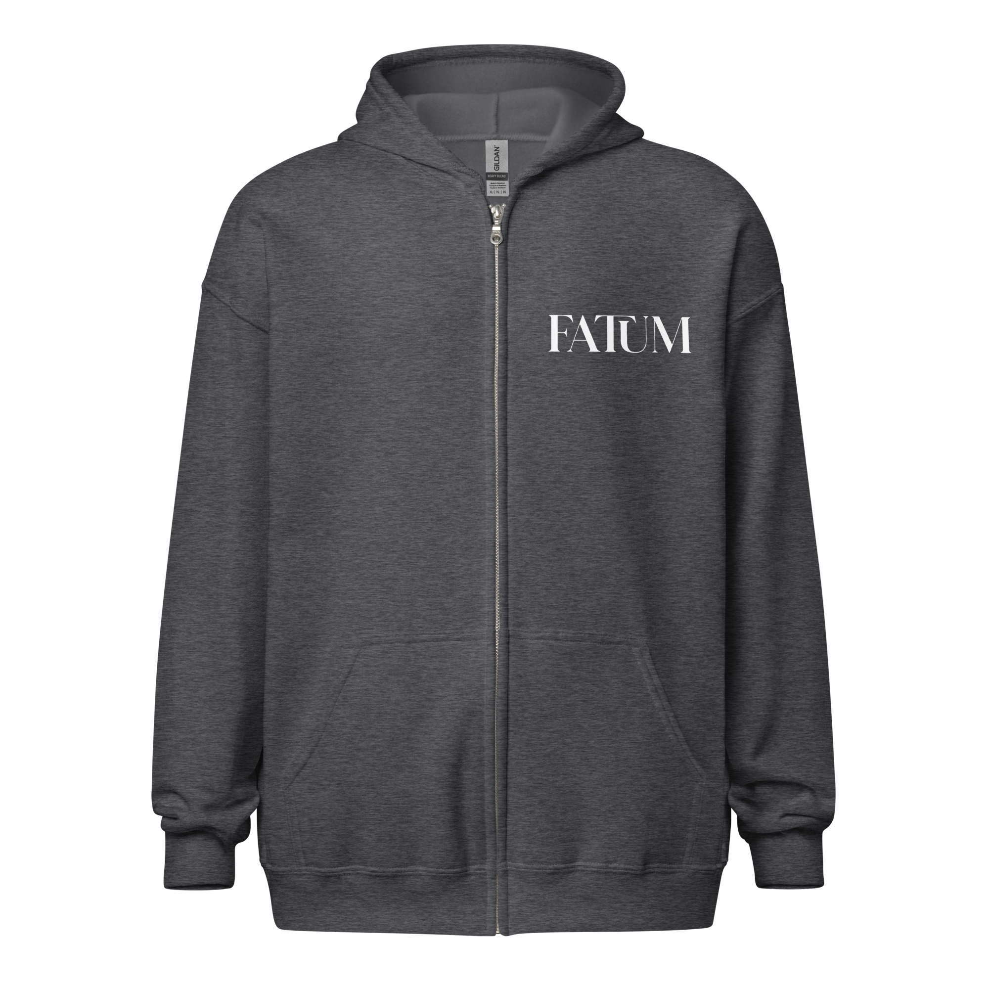 DIAMOND Unisex Heavy Blend Zip Hoodie (White)