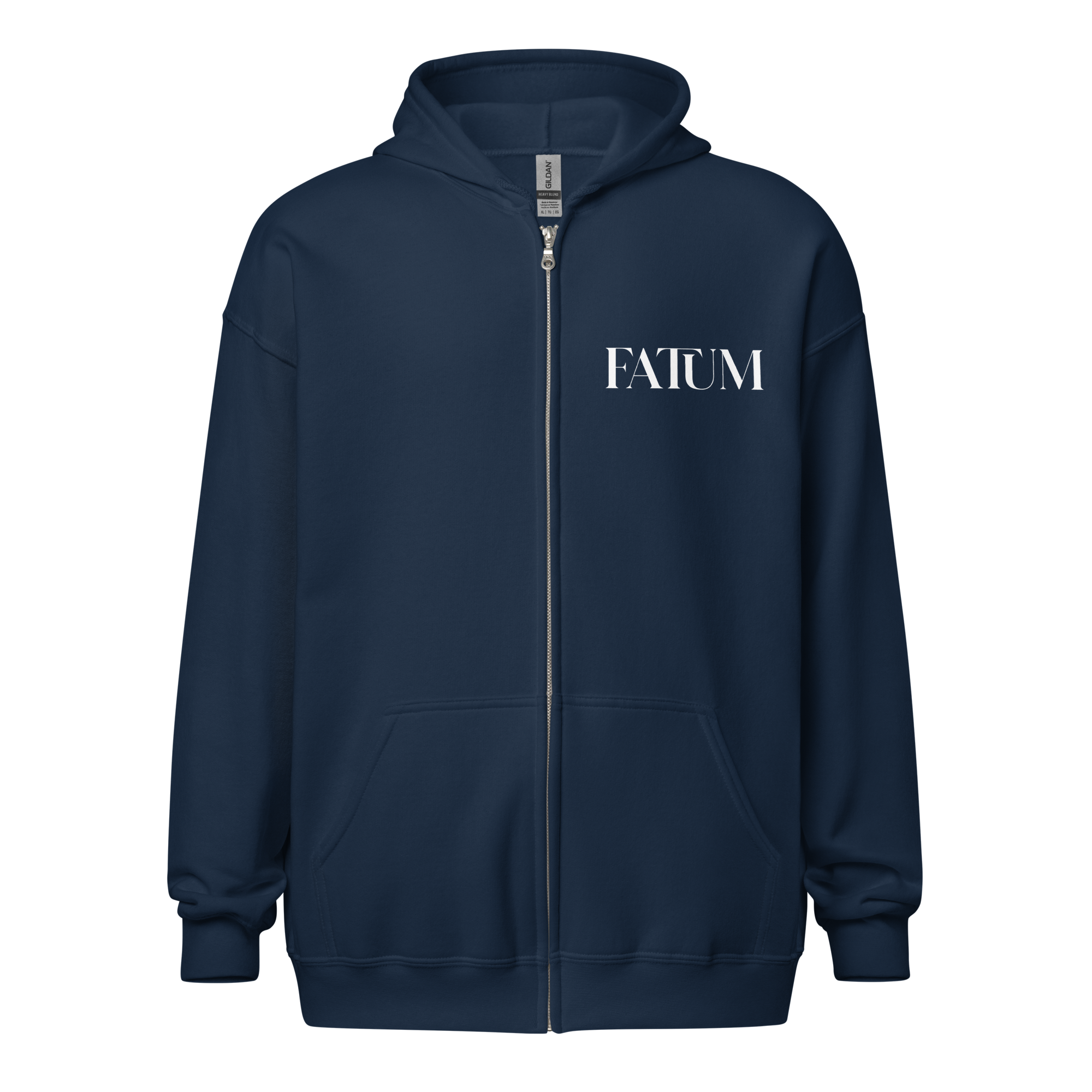 DIAMOND Unisex Heavy Blend Zip Hoodie (White)