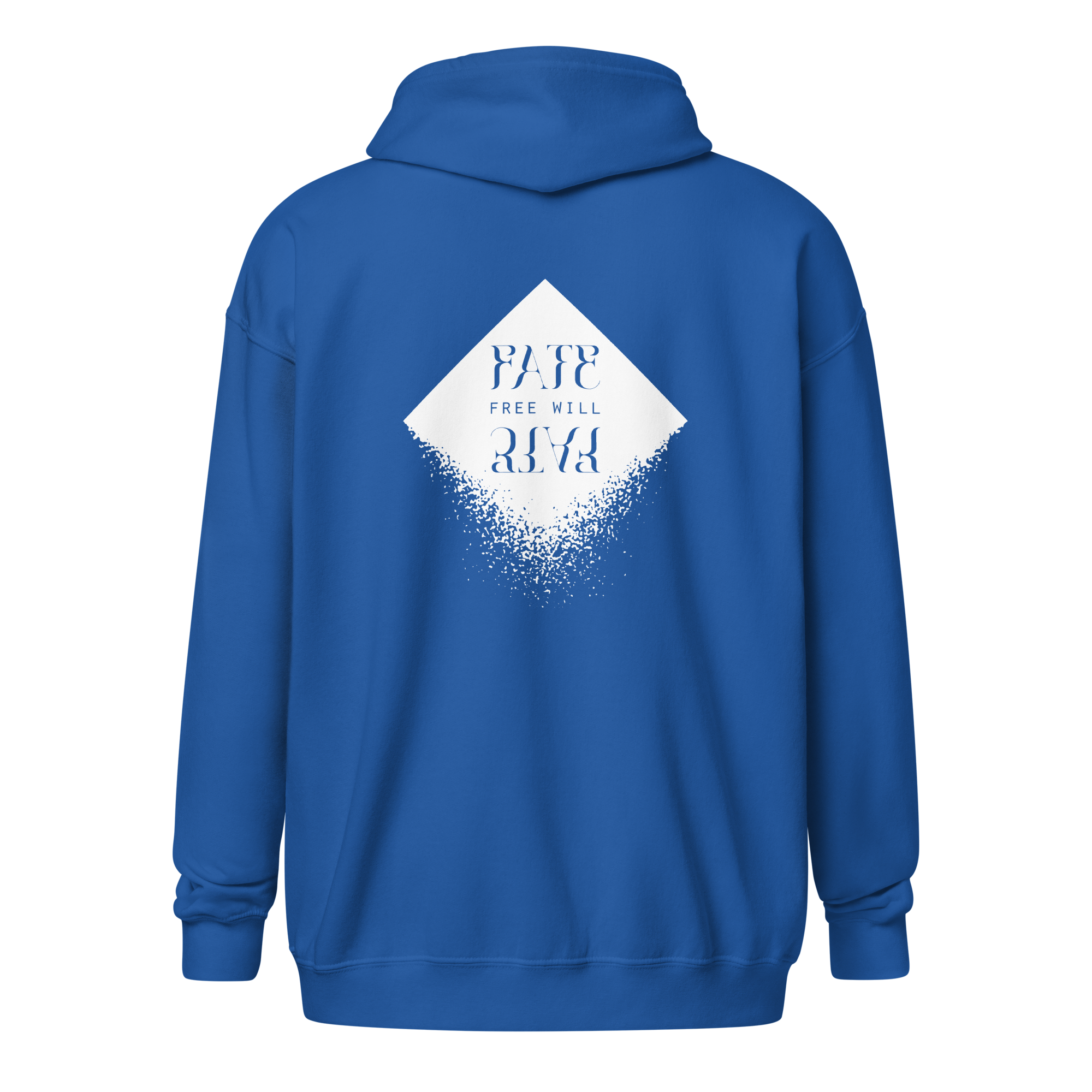 DIAMOND Unisex Heavy Blend Zip Hoodie (White)