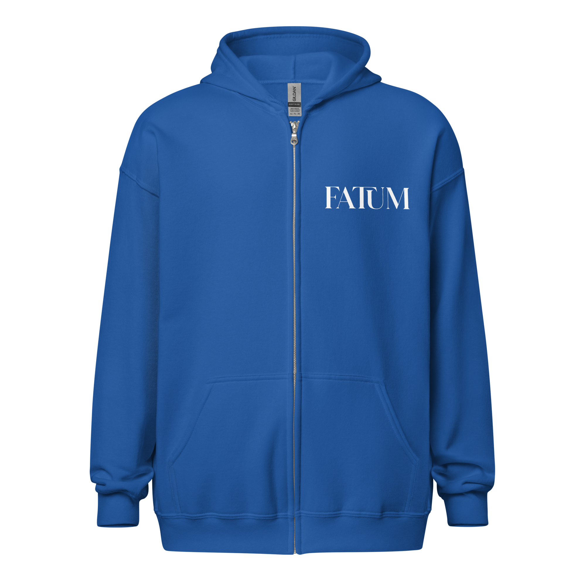 DIAMOND Unisex Heavy Blend Zip Hoodie (White)