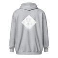 DIAMOND Unisex Heavy Blend Zip Hoodie (White)