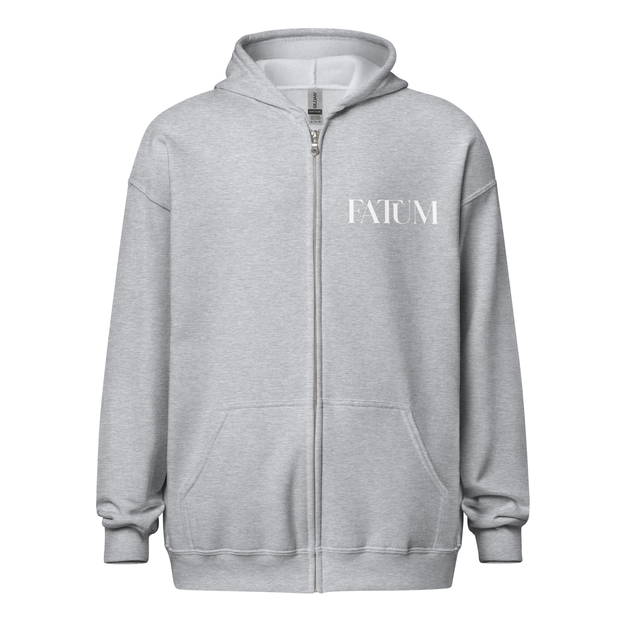 DIAMOND Unisex Heavy Blend Zip Hoodie (White)