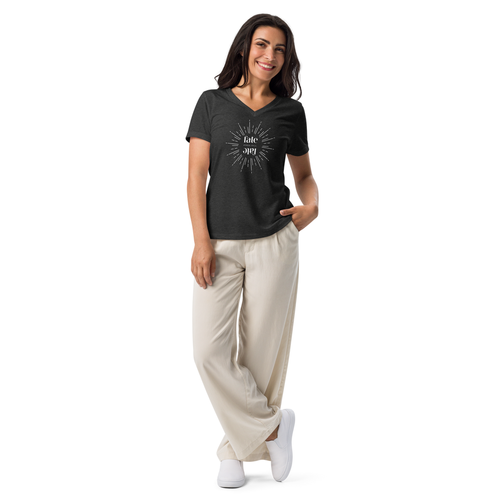 BURST Women’s Relaxed V-Neck T-Shirt