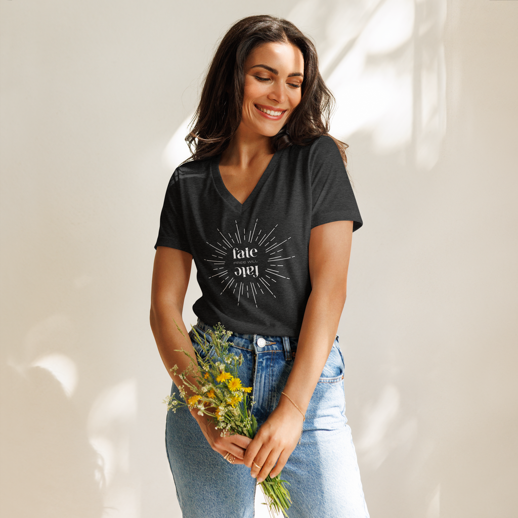 BURST Women’s Relaxed V-Neck T-Shirt