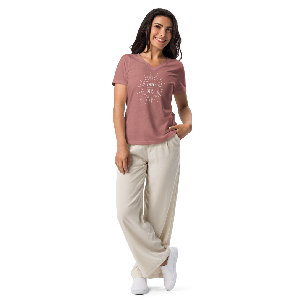 BURST Women’s Relaxed V-Neck T-Shirt